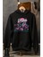 Unisex El Diablo Baskılı Kapüşonlu Sweatshirt, Oversize Araba Temalı Hoodie 1