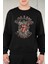 Unisex Rolling Stones Yazılı Kapüşonsuz Sweatshirt, Oversize Legend Rock Band Baskılı Sweat 1