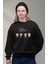 Unisex The Beatles Face Kapüşonsuz Sweatshirt, Oversize Legend Rock Band Baskılı Sweat 1