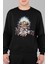 Unisex Iron Maiden Yazılı Kapüşonsuz Sweatshirt, Oversize Rock Band Baskılı Sweat 1