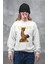 Unisex Queen Yazılı Kapüşonsuz Sweatshirt, Oversize Legend Rock Band Baskılı Sweat 1