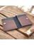 Cy Leather Nexus Trifold Siyah Koyu Taba Hakiki Deri Erkek Kadın Cüzdan El Yapımı Unisex 1