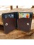 Cy Leather Nexus Trifold Siyah Koyu Taba Hakiki Deri Erkek Kadın Cüzdan El Yapımı Unisex 3