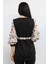 Şifon Kol Bluz Siyah 3