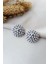 Silver Top Motifli Retro Dokunuşlu Şık Zarif Butik Küpe Tasarımı 2