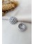 Silver Top Motifli Retro Dokunuşlu Şık Zarif Butik Küpe Tasarımı 4