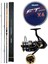 Yekoutdoor Profesyonel Olta Seti Okuma Salina Surf 14' 420 cm 3 Parça Surf Kamışı&kendo Black Bass GP10000 5+1bb Olta Makinesi 1