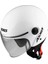 Square S Solid A0 Gloss Pearl White Yarım Motosiklet Kaskı - Xs 2