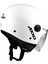 Square S Solid A0 Gloss Pearl White Yarım Motosiklet Kaskı - Xs 3