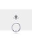 Prenses Pırlantalı Halka Piercing, 10-12 mm , 1.2 Mm, 14K Sarı-Beyaz-Kırmızı Altın | LC00034D 1