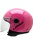 Square S Solid A8 Gloss Pink Yarım Motosiklet Kaskı - Xs 1