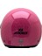 Square S Solid A8 Gloss Pink Yarım Motosiklet Kaskı - Xs 3