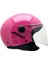 Square S Solid A8 Gloss Pink Yarım Motosiklet Kaskı - S 1