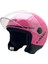 Square S Solid A8 Gloss Pink Yarım Motosiklet Kaskı - S 4