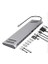 14 In 1 Type-C To Aux VGA RJ45 Lan Sd Tf 3x USB Hdmı Macbook Uyumlu USB Hub Çoklayıcı Adaptör 4