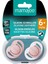 Ortodontik Damaklı Emzik, Powder Pink, 6+ Ay, Emzik Saklama & Sterilizasyon Kutulu, İkili Set 8