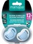 Ortodontik Damaklı Emzik, Powder Blue, 12+ Ay, Emzik Saklama & Sterilizasyon Kutulu, İkili Set 8