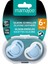 Ortodontik Damaklı Emzik, Powder Blue, 6+ Ay, Emzik Saklama & Sterilizasyon Kutulu, İkili Set 8