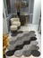 Kaymaz Taban Yıkanabilir Dijital Baskı Dekoratif Modern Desenli Elegance Serisi Lazer Kesim Dot Taban Halı ELG03 1
