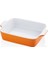 Rossallını Lıfe Brandanı Dıkdortgen Turuncu Fırın Kabı 33X23X7 cm 1
