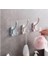6 Adet Ultra Dayanaklı Sevimli Yapışkanlı Askı -Mutfak Banyo ve Kıyafet Askıları 1