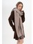 Jakarlı Kaşmir %100 Viscose Koyu Bej Şal 4