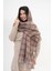 Renk Geçişli Kaşmir %100 Viscose Kahve-Bej Şal 5