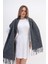 Jakarlı Kaşmir %100 Viscose Anstrasit Şal 1