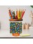 Renkli Kedicikler Ahşap Seramik Kalemlik - 1191-297 2
