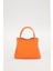 Turuncu Dikiş Detaylı El Çantası 5