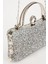 Mini Gümüş Taş İşleme Saplı Abiye El Çantası 3