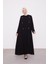 Siyah Düğme Detay Ferace 3