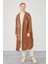 Taba Oversize Suni Deri Trençkot 3