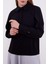 Siyah Yaka Taş Detaylı Bluz 4