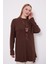 Kahve Etnik Kolyeli Fitili Kaşmir Tunik 1