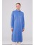 Indigo Gömlek Yaka Airobin Kumaş Tunik 1