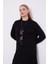 Siyah Etnik Kolyeli Fitili Kaşmir Tunik 3