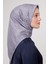 Gri S Desen Krstal Jakar Eşarp 4