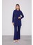 Lacivert Kruvaze Kesim Blazer Ceket Takım 1