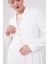 Ekru Beli Büzgülü Şifon Ceket Takım 5