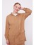 Camel Kapüşonlu Fermuarlı Pantolon Takım 4