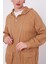 Camel Kapüşonlu Fermuarlı Pantolon Takım 5