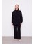 Siyah Taşlı Krepe Detaylı Tunik Takım 1