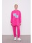 Fuşya Kot Detaylı Spor Takım 2