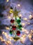 2 Adet Süslü Noel Yılbaşı Ağacı Tepe Yıldızlı 11 Toplu Pilli Rgb Işıklı Masaüstü 30CM 2 Hazır Ağaç 2