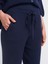 70166 Beli Lastikli Bağcıklı Triko Pantolon-Kahve 4