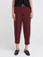 71590 Kemerli Crop Pantolon-Bordo 3