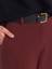 71590 Kemerli Crop Pantolon-Bordo 4