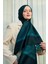 Zümrüt Püsküllü Etnik Kaşmir İpek Şal 1