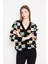 Kare Desenli Oversize Triko Hırka 1905 1